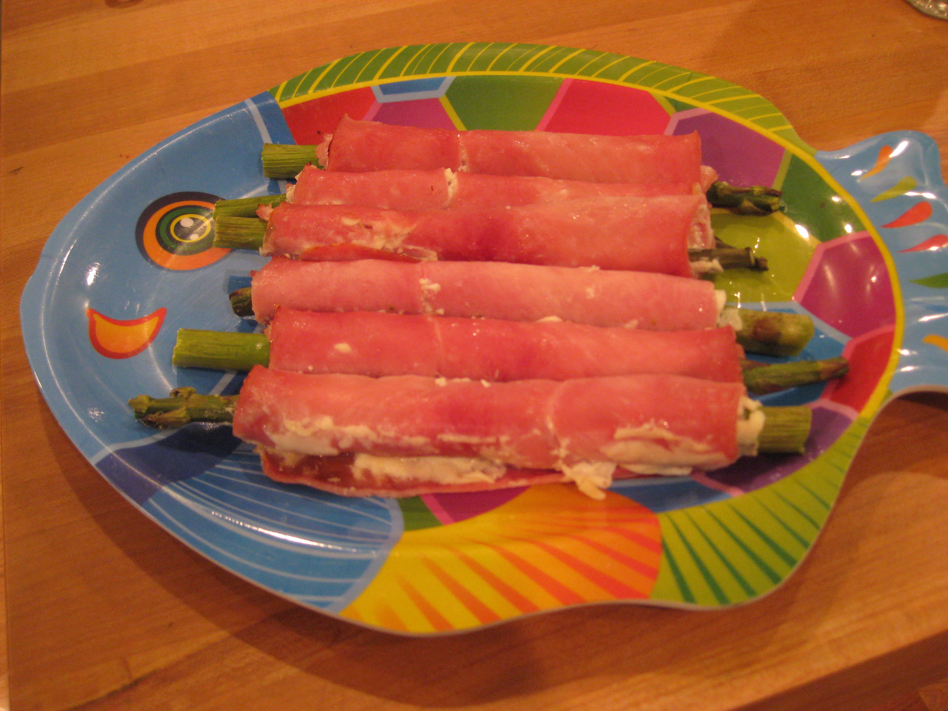 Free Recipe Neville's Superette Recipes Ham and Asparagus Rollups